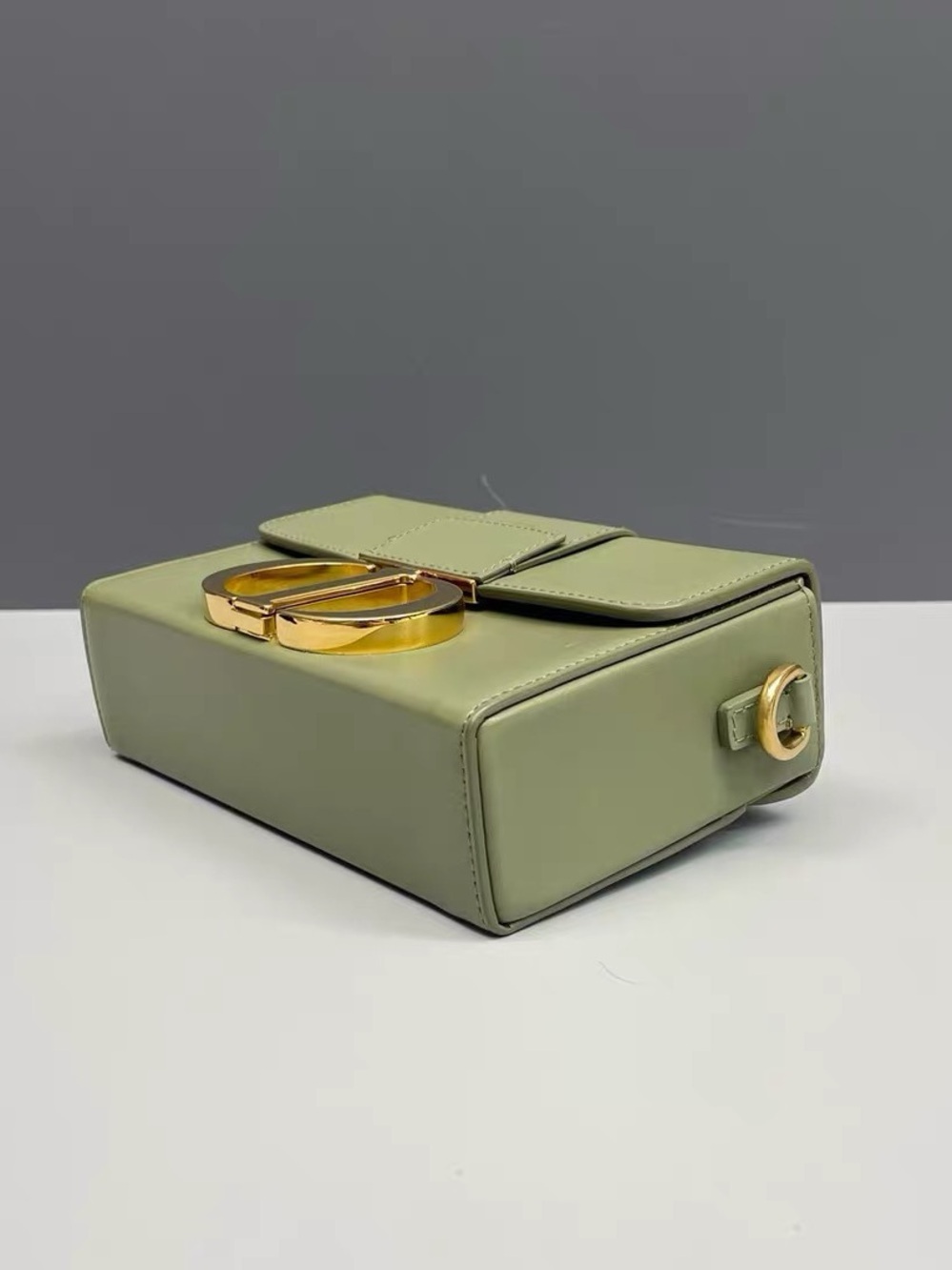 Dior Olive Green Leather CD Buckle Crossbody Bag - Picture 4 of 9